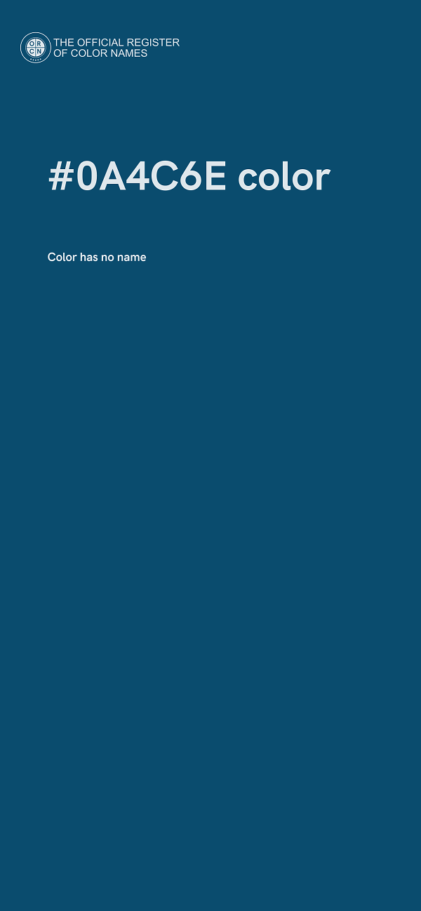 #0A4C6E color image
