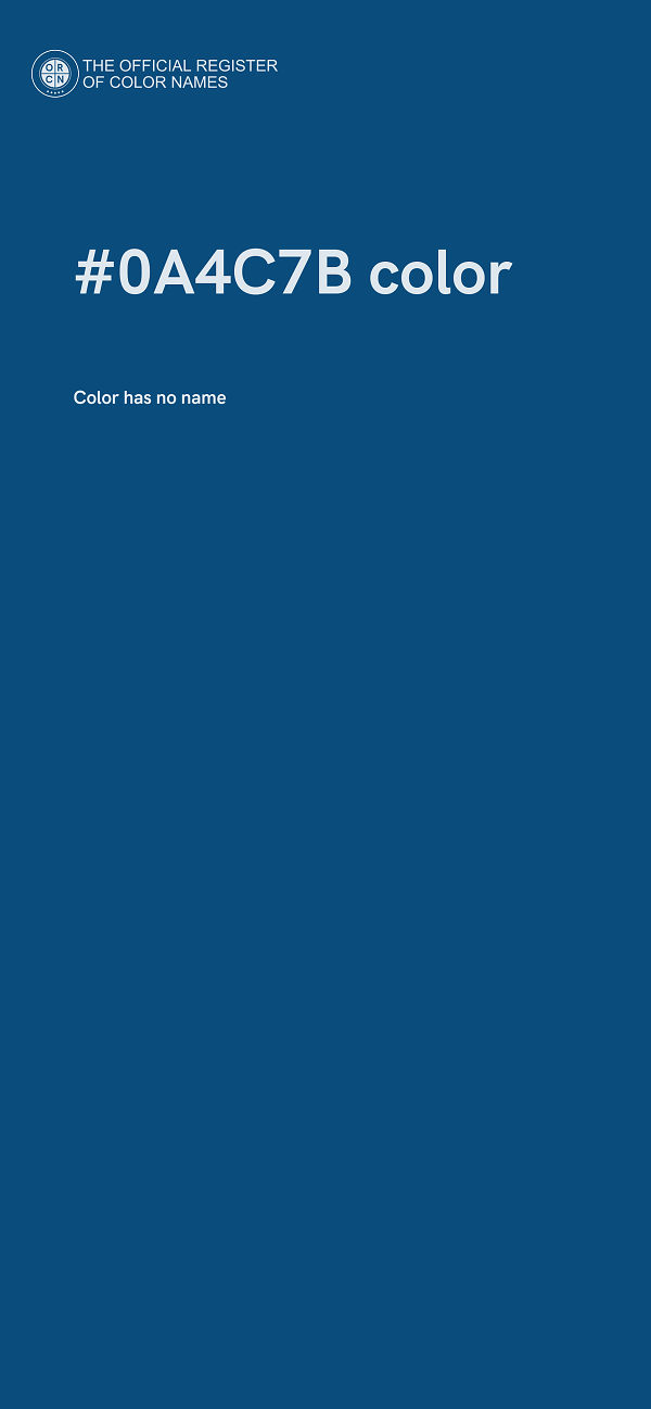 #0A4C7B color image
