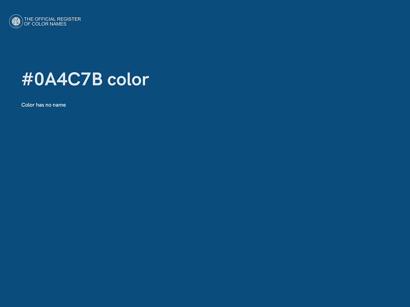 #0A4C7B color image
