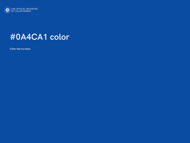 #0A4CA1 color image