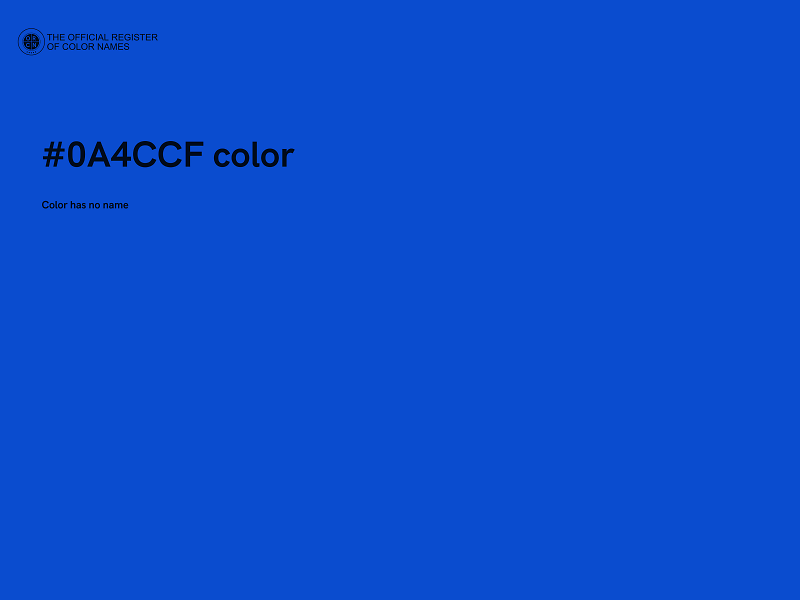 #0A4CCF color image