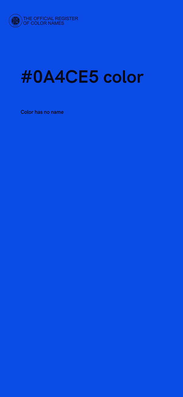 #0A4CE5 color image