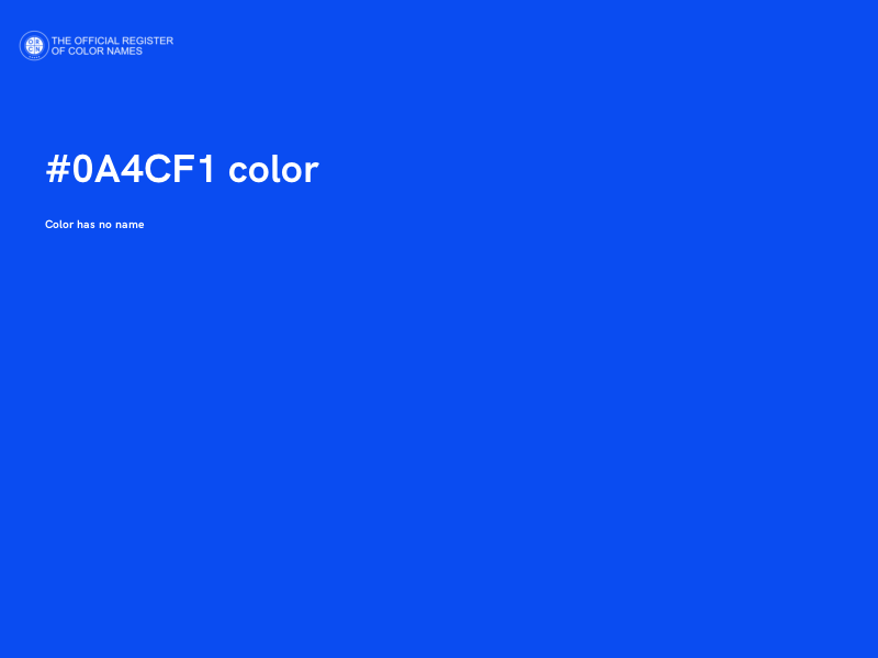 #0A4CF1 color image