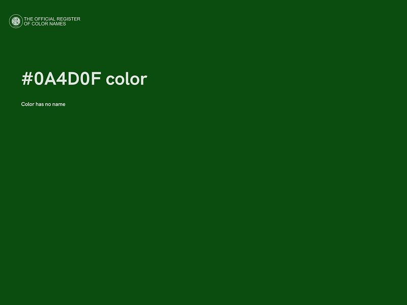 #0A4D0F color image