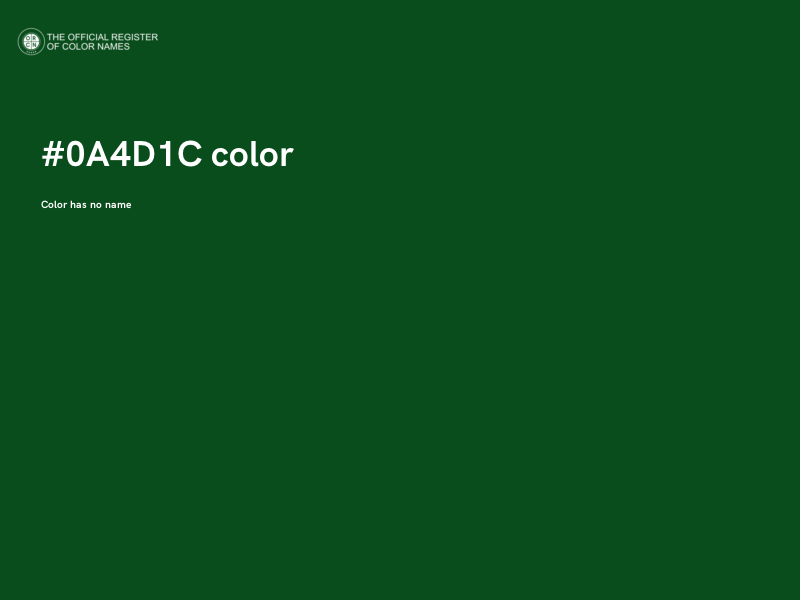 #0A4D1C color image