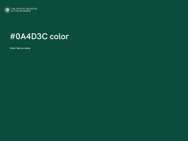 #0A4D3C color image