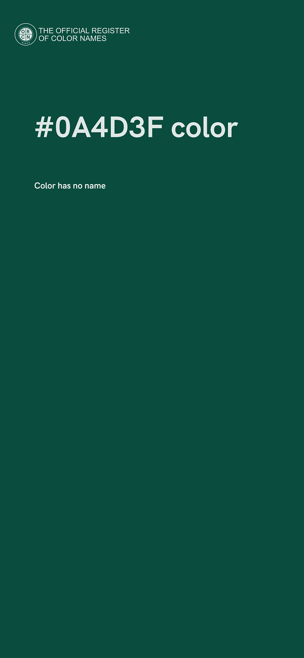 #0A4D3F color image