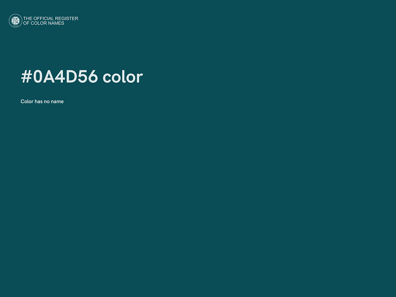 #0A4D56 color image