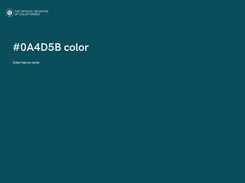 #0A4D5B color image