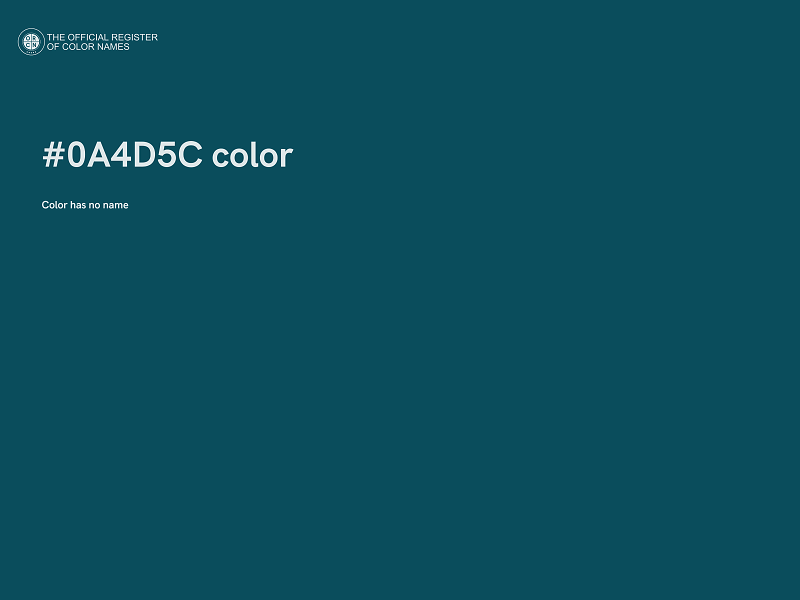 #0A4D5C color image