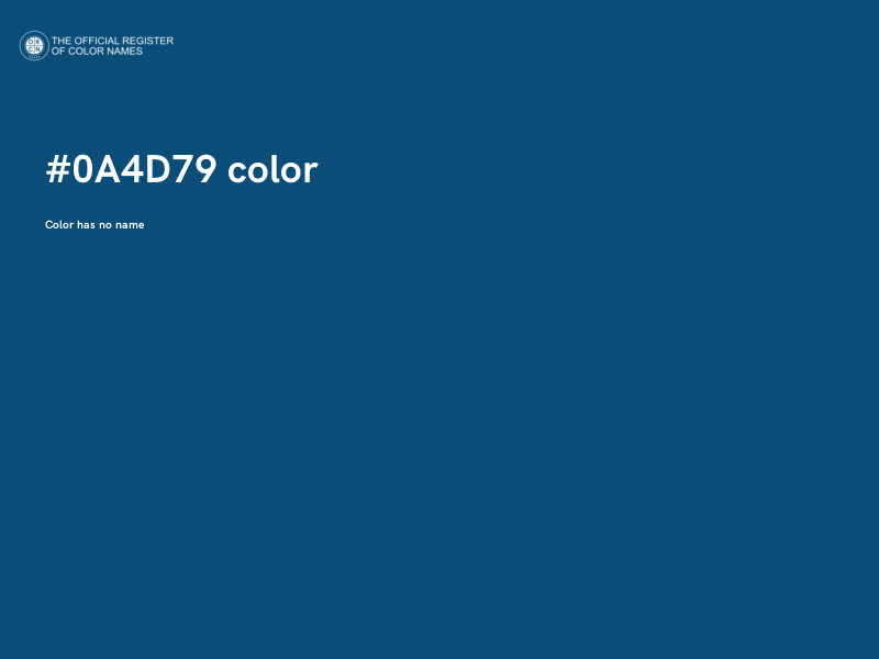 #0A4D79 color image