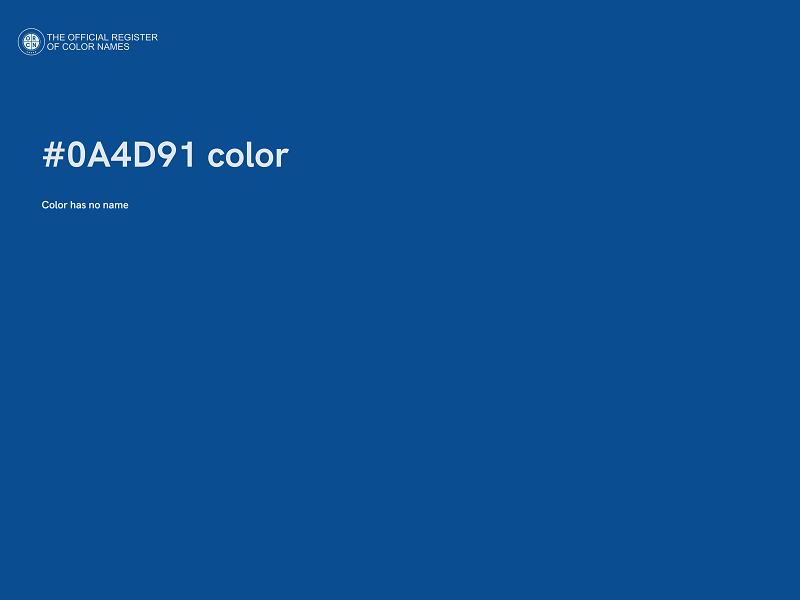 #0A4D91 color image