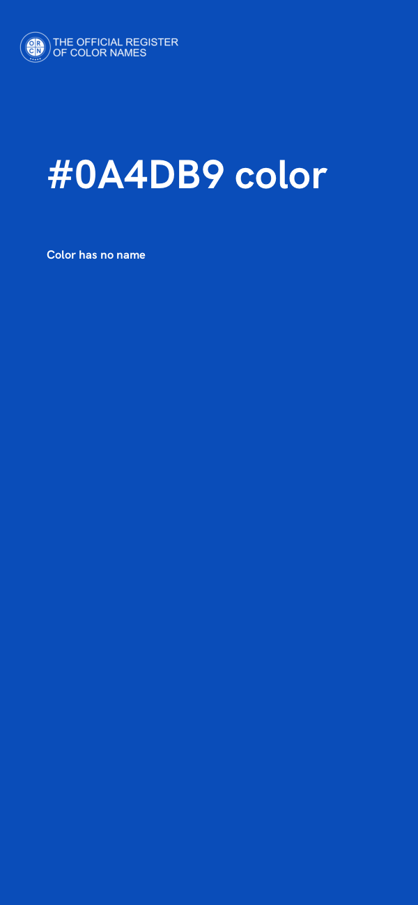 #0A4DB9 color image