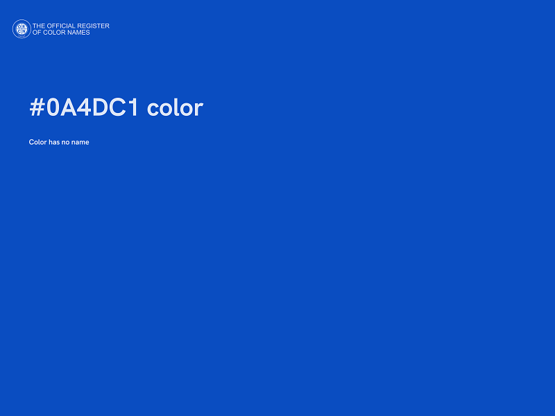 #0A4DC1 color image