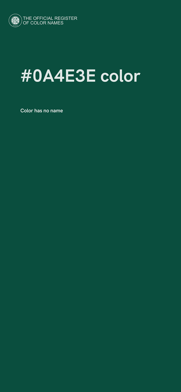 #0A4E3E color image