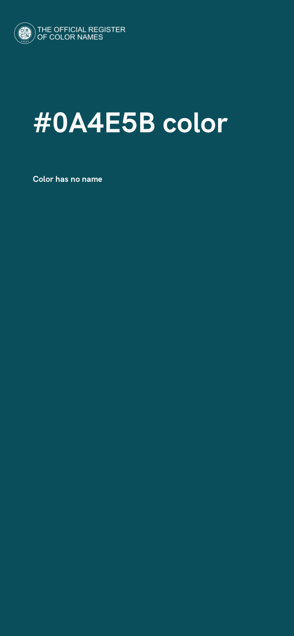 #0A4E5B color image