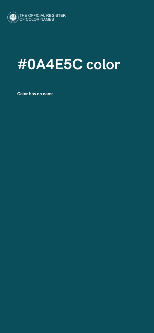 #0A4E5C color image