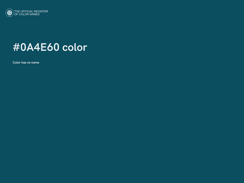#0A4E60 color image