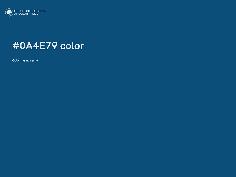 #0A4E79 color image