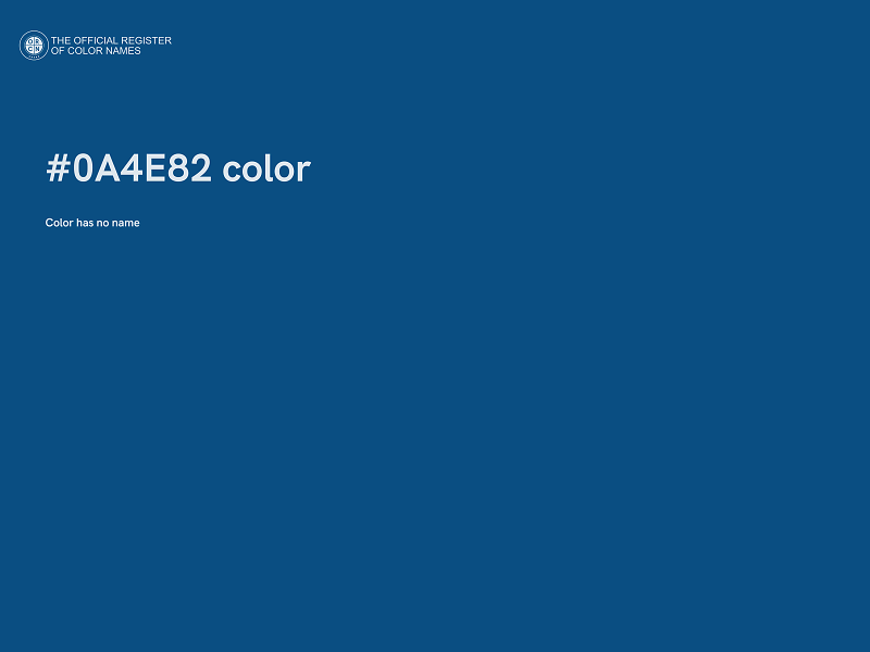 #0A4E82 color image