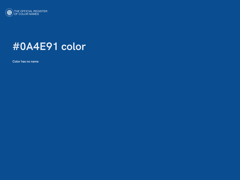 #0A4E91 color image