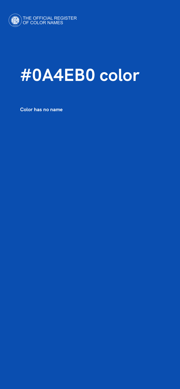 #0A4EB0 color image