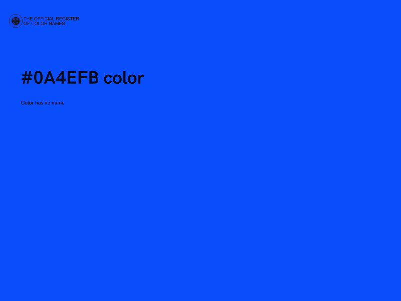 #0A4EFB color image