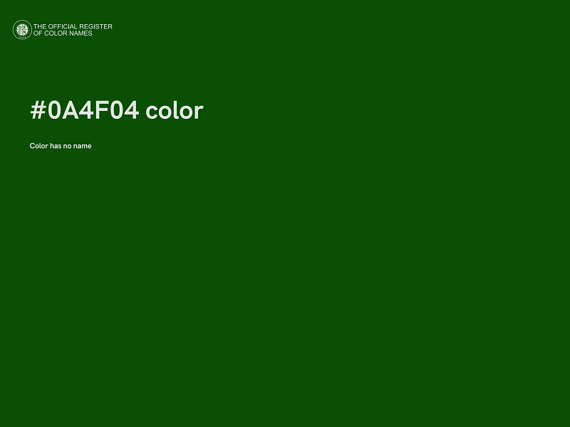 #0A4F04 color image