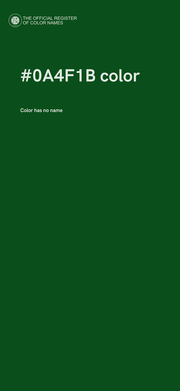 #0A4F1B color image