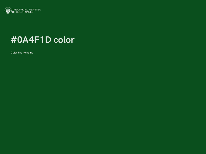 #0A4F1D color image