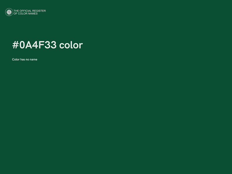 #0A4F33 color image