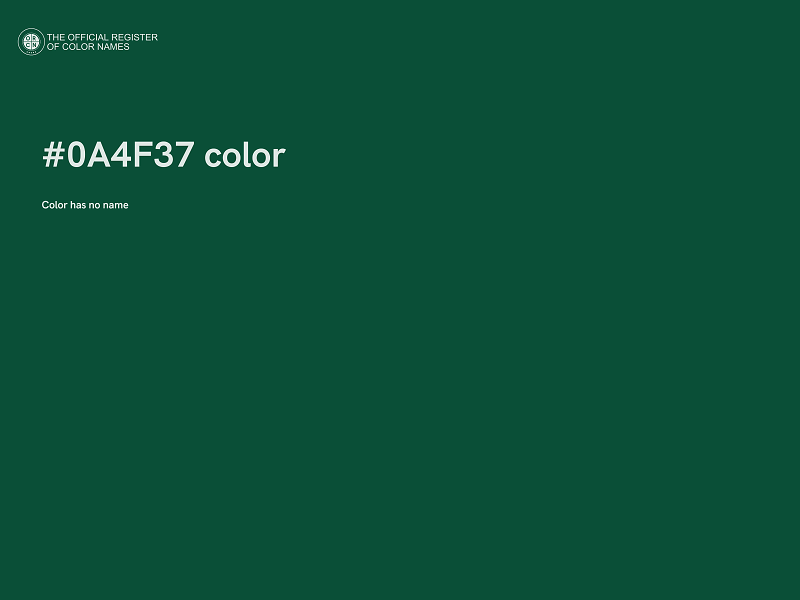 #0A4F37 color image