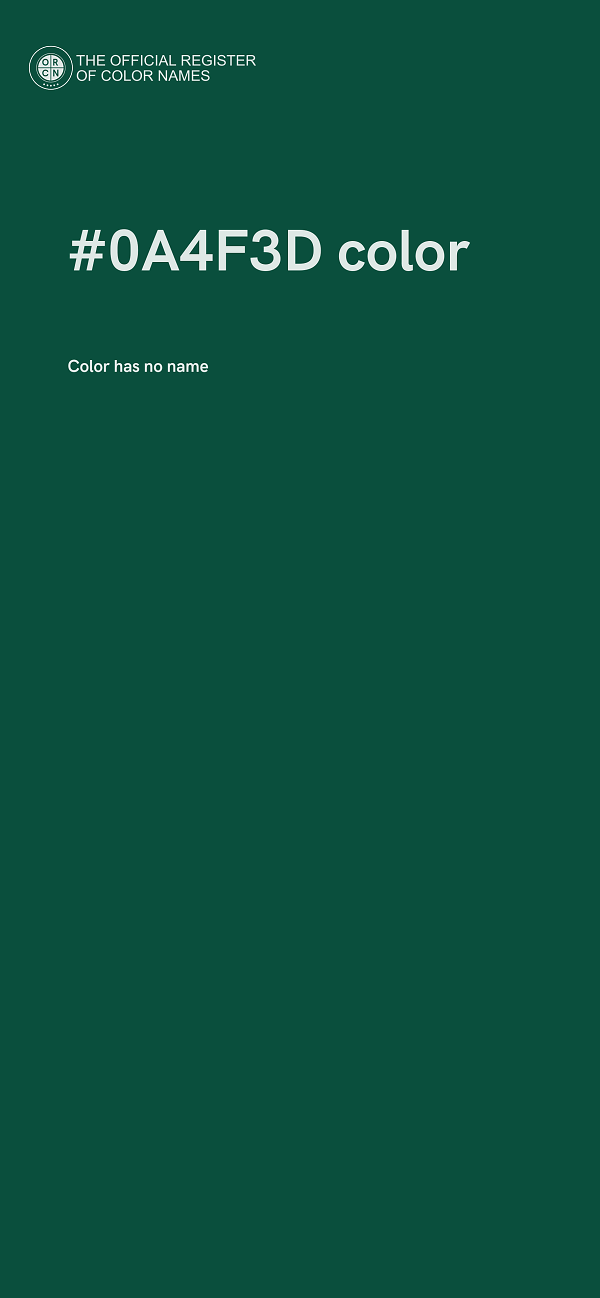 #0A4F3D color image