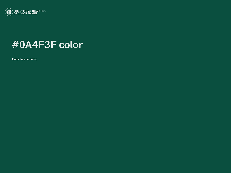 #0A4F3F color image