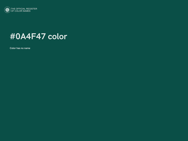 #0A4F47 color image