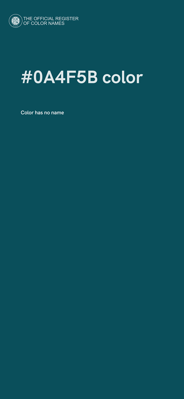#0A4F5B color image