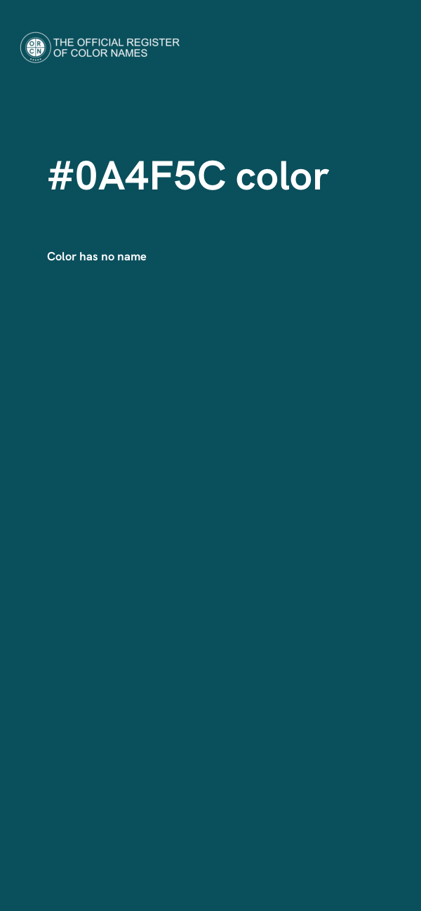 #0A4F5C color image