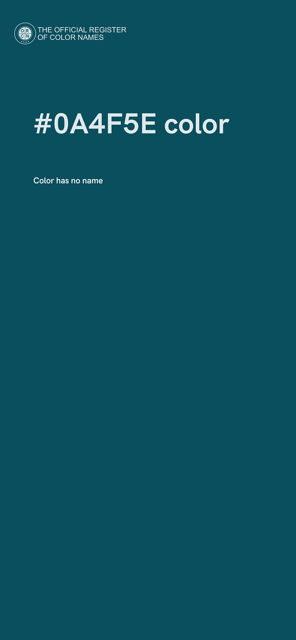 #0A4F5E color image