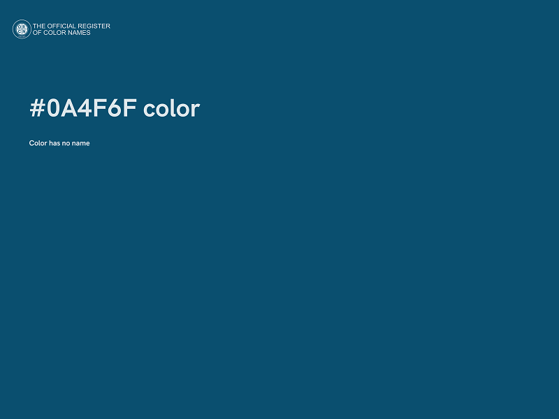 #0A4F6F color image