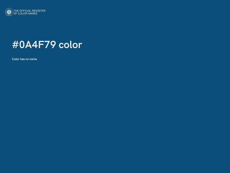 #0A4F79 color image