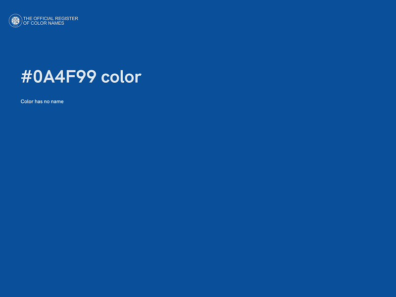 #0A4F99 color image