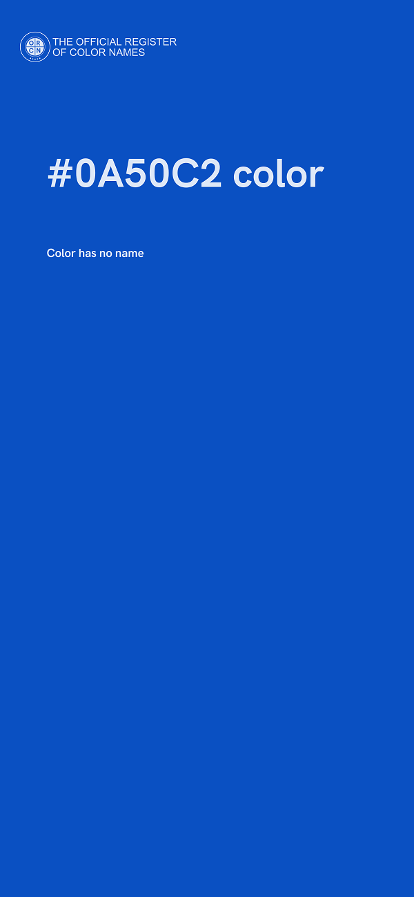 #0A50C2 color image