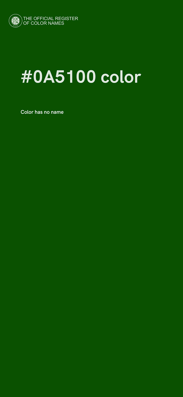 #0A5100 color image
