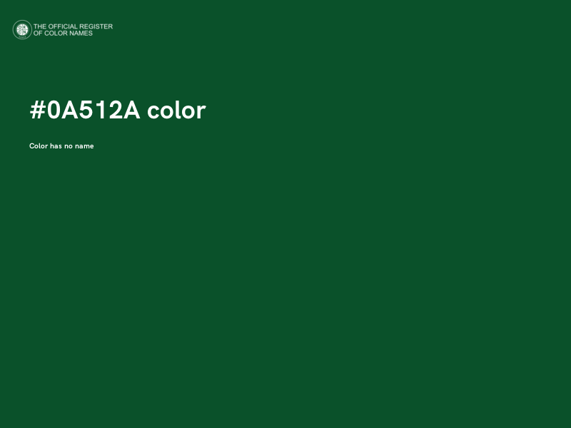 #0A512A color image