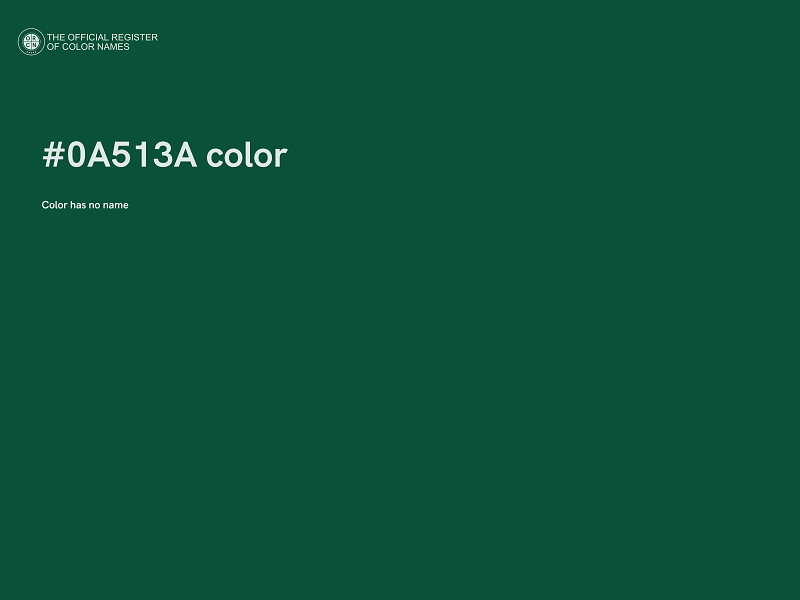 #0A513A color image