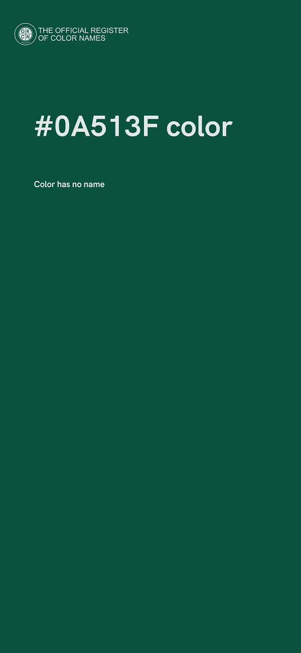 #0A513F color image