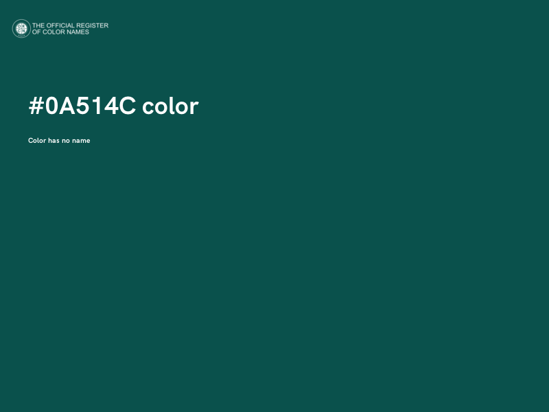 #0A514C color image