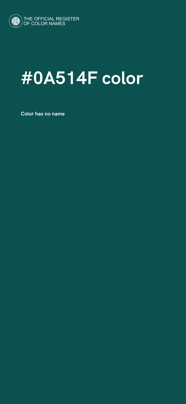 #0A514F color image