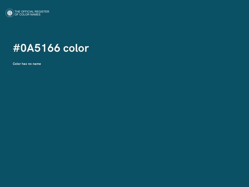 #0A5166 color image