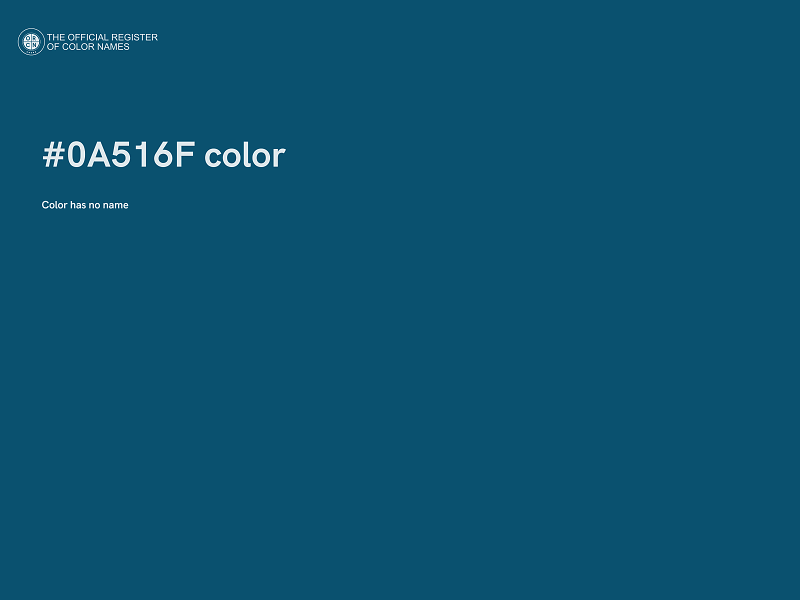 #0A516F color image